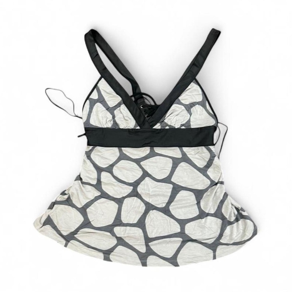 Black & White Animal Print Print Top